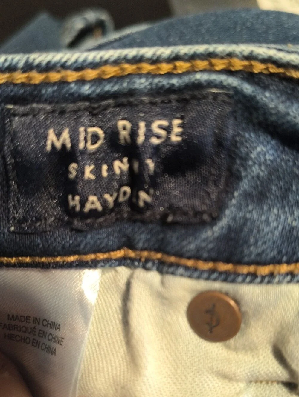 Mid Rise Skinny Hayden w/28